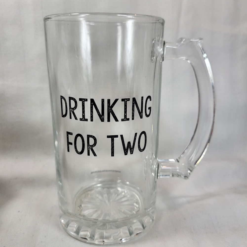 Mud Pie Dad Glass Beer MUG & OPENER Baby Announcement Gift SET Gift Box NIB NEW - Picture 12 of 16